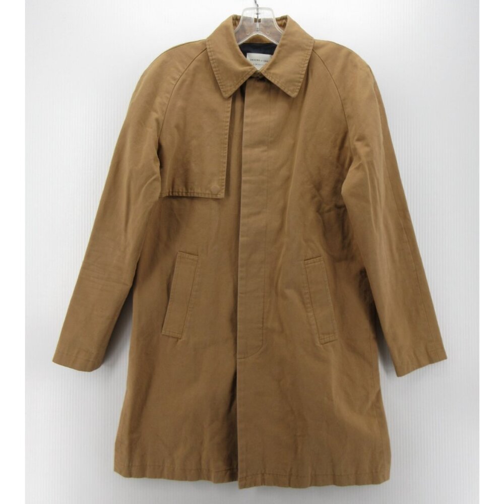 Shades of Grey Micah Cohen Jacket XS Camel Trench Coat Vented Classic